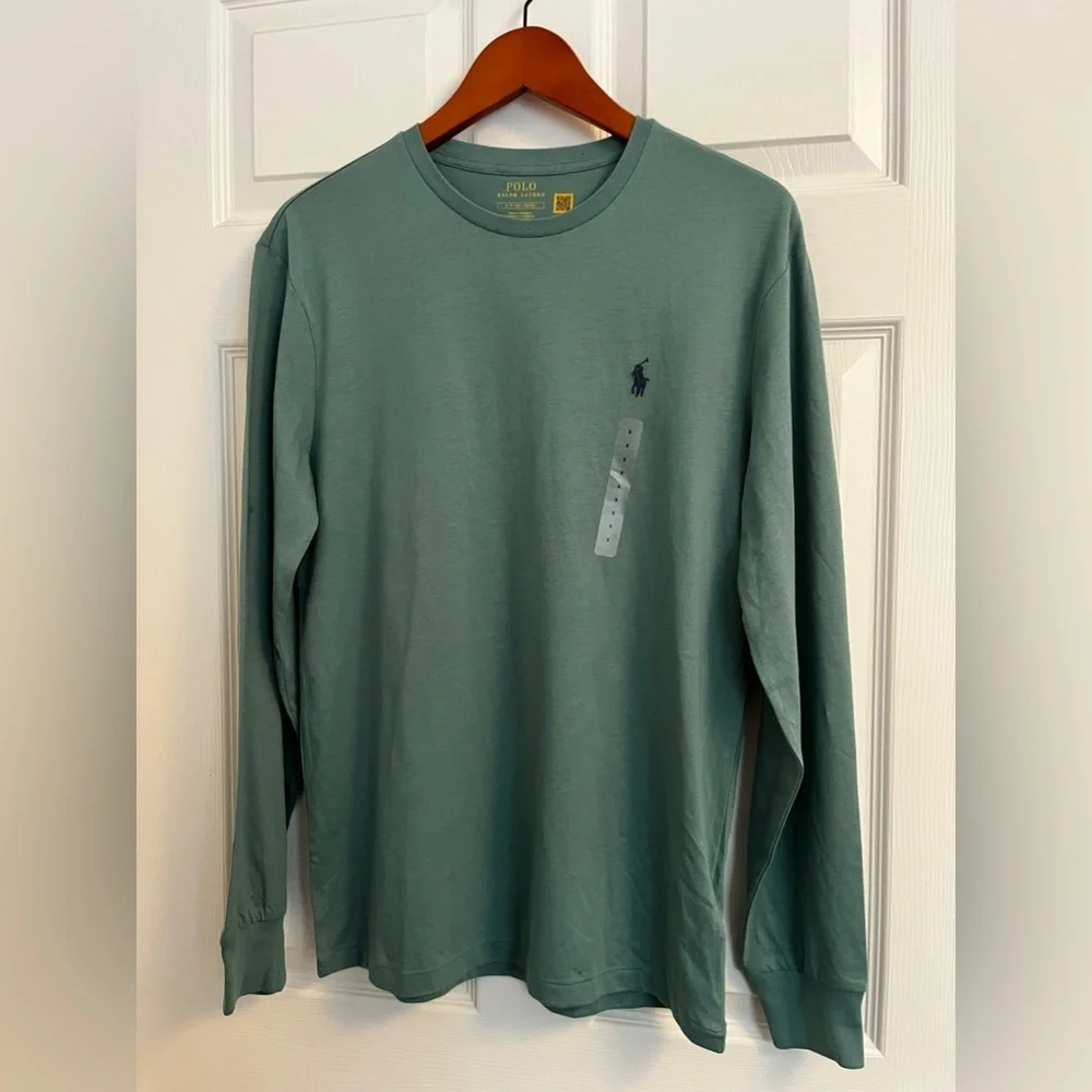 NWT Polo Ralph Lauren Green Long Sleeve T-shirt size small